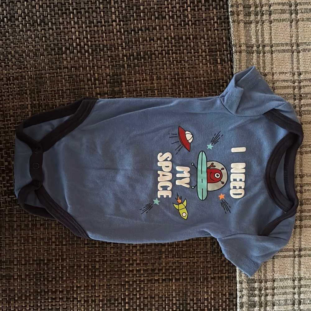 Blue Space-Themed Kids One Piece